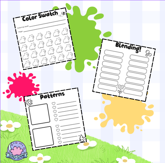 Color Practice Pad!: Test Swatches, Blending Techniques & Patterns Before Final Coloring